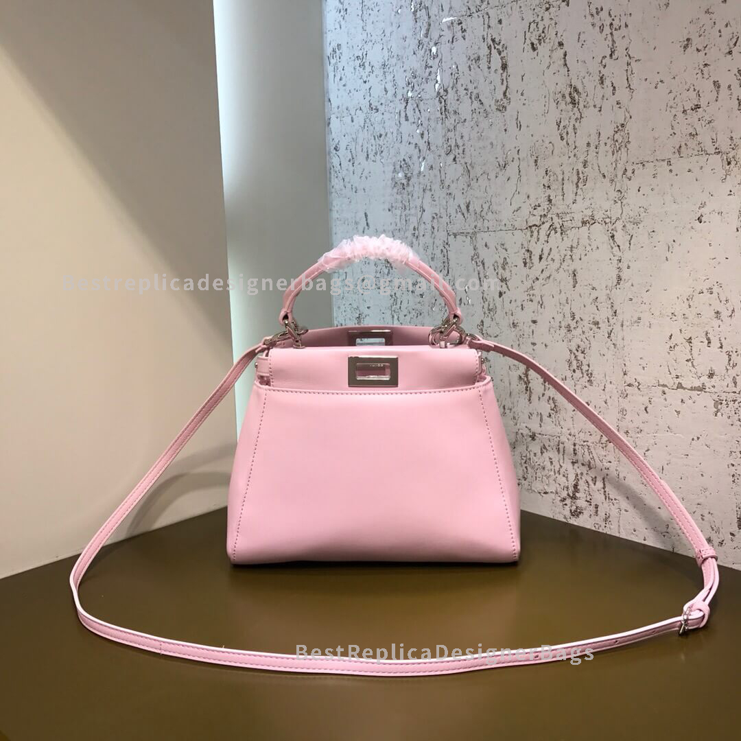 Fendi Peekaboo Iconic Mini Pink Sheepskin Bag 2590